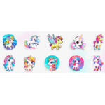 Cartoon Unicorn Stickers 10's - Sold Assorted